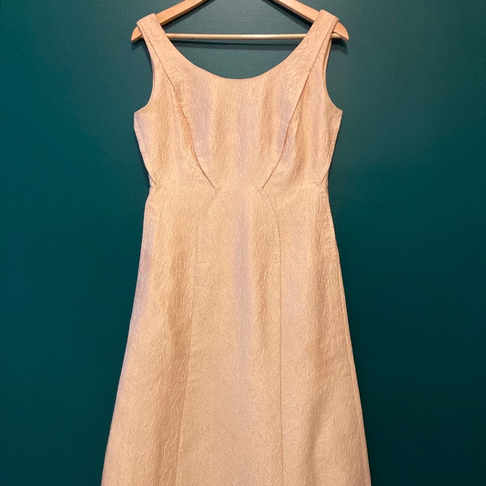 Vintage 1960's silk crepe evening gown